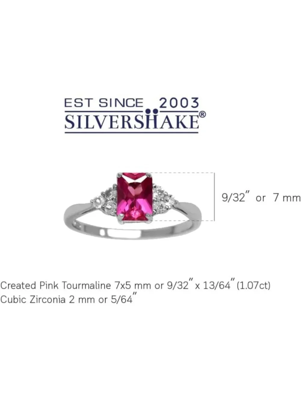 Octagon Birthstone Engagement Ring in White/Yellow Gold Plated 925 Silver